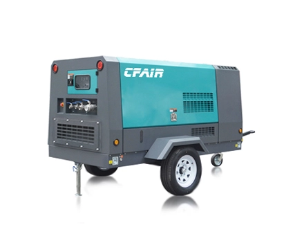 Compresseur CFAIR industriel portable à CF400MK-7 basse consommation d'énergie, moteur Cummins, 400 CFM