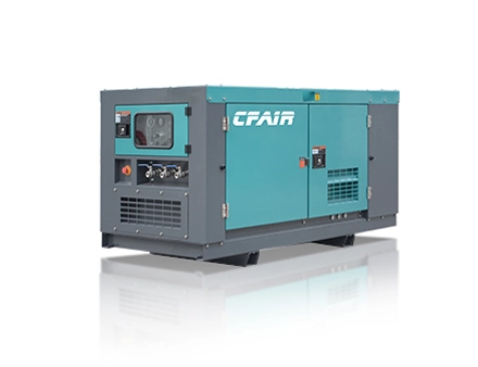 CF130BI-7 Silent 130 CFM Rotatif Vis CFAIR Compresseur avec moteur diesel 7 Bar