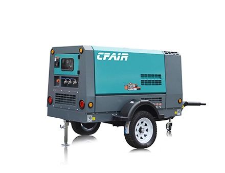 CF100MR-7 CFAIR portable 7 bar pression moteur diesel mobile à vis compresseur d'air