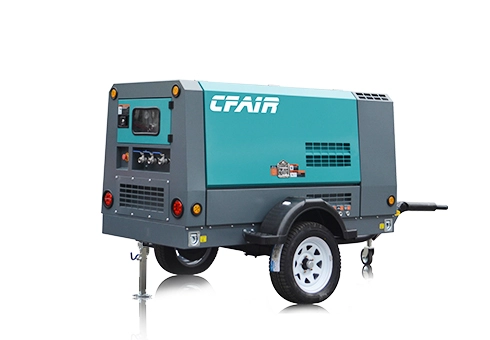 CF100MR-7 CFAIR portable 7 bar pression moteur diesel mobile à vis compresseur d'air