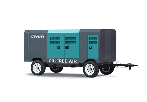 Compresseur Diesel Sans HUILE CFOF150M-8.8 150 CFM Type portable avec EPA T4F/EV Stage V Emission Standard