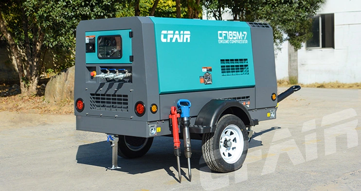 CFAIR CF185MI-7 Construction de Bâtiment Diesel Vis Compresseur D'air