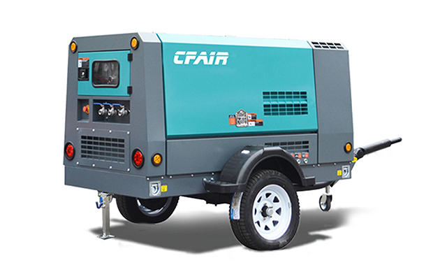 Compresseur d'air diesel portable 210cfm