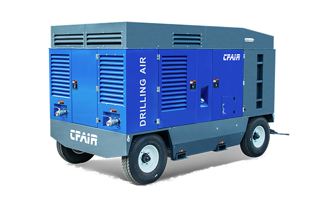 1800cfm portable compresseur d'air diesel