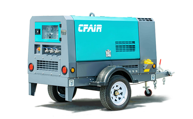 75cfm portable Diesel Compresseur D'air EPA Pneu 4F