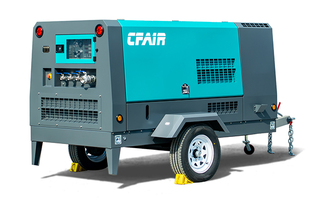 330cfm portable compresseur d'air diesel