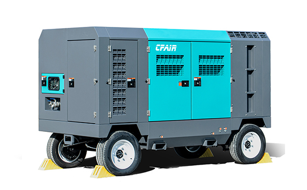 750cfm portable compresseur d'air diesel