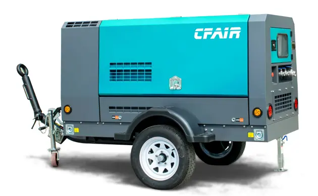 220cfm portable Diesel compresseur d'air